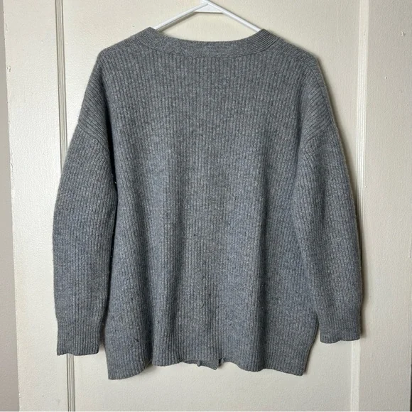 Jenni Kayne gray cocoon 100% cashmere cardigan womens S sweater - Picture 7 of 9
